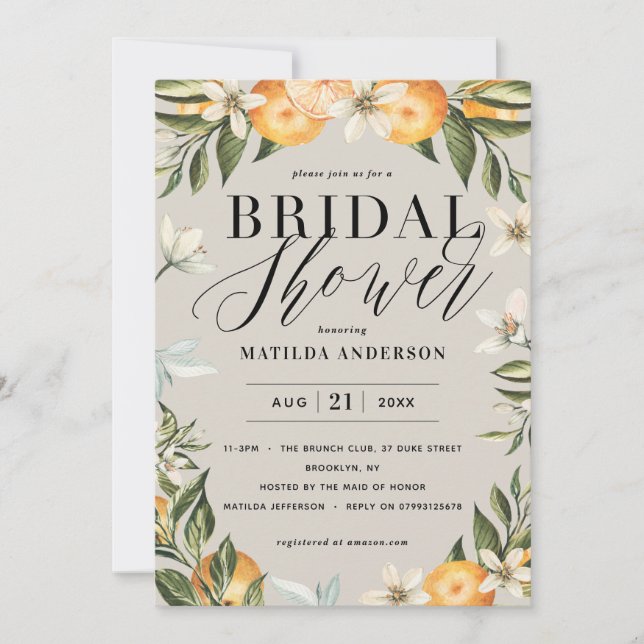 Citrus, laranja + chá de panela florescente (Frente)