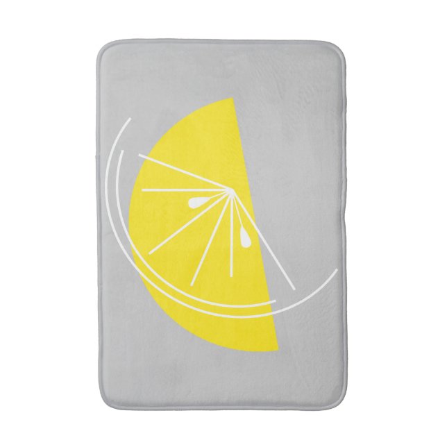 Citrus Lemon cinza de tapetes brancos (Frente Vertical)