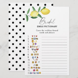 Citrus lemon - jogo pictionary de chá de panela em