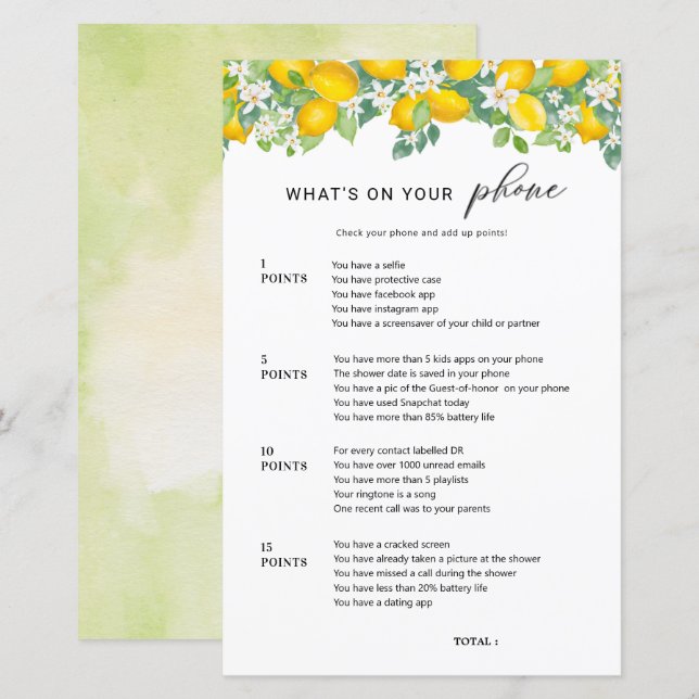 Citrus Lemon O que há no seu jogo de noiva por tel (Frente/Verso)