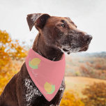 Citrus Lemon Script Name Pet Bandana<br><div class="desc">Bandana,  nome de animal de estimação,  com citros</div>