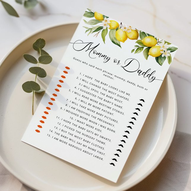 Citrus limon que disse que é Mamãe ou jogo de Pai (Criador carregado)