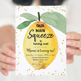 Citrus Nosso Principal Convite de aniversário de A