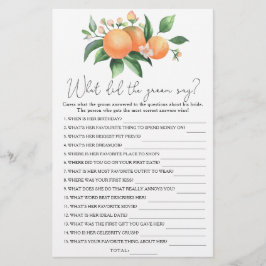 Citrus - O que o noivo disse jogo de noiva