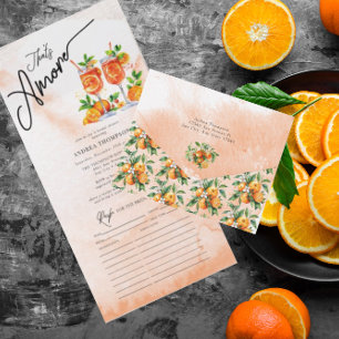 Citrus Orange Watercolor Chá de panela