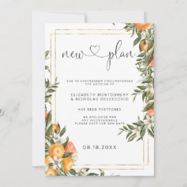 Citrus Orchard | Anúncio de casamento adiado