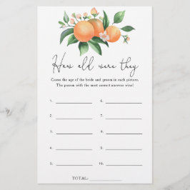 Citrus - Quantos anos eles tinham o jogo de noiva