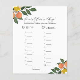 Citrus Quantos Anos Tinham O Jogo De Chá de panela