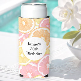 Citrus Tropical Summer Colorir Nome Personalizado