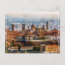 Citta Alta em Bérgamo, Itália Cartão postal