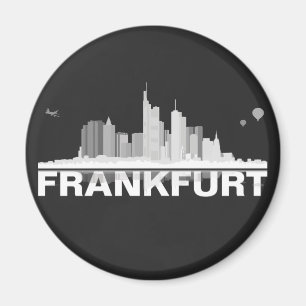 City de Frankfurt Skyline íman, íman de