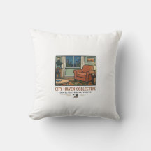 City Haven Collective - Almofada de Decoração de C