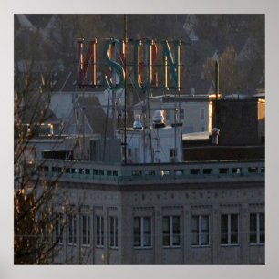 CITY OF LOWELL SUN BUILDING POSTER