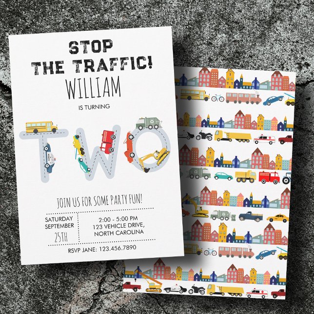 City Transportation Vehicles Truck Second Birthday (City Transportation Vehicles Truck Second Birthday)