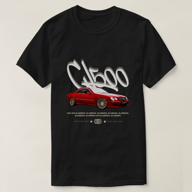  CL500 | T-SHIRT BLACK (Frente do Design)