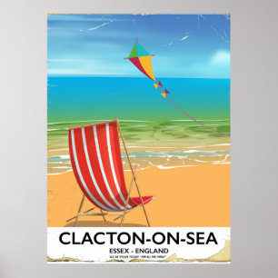 Clacton-on-sea, poster de Viagens vintage de Essex