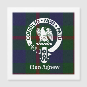 Clan Agnew Crest Crachá e Tartan