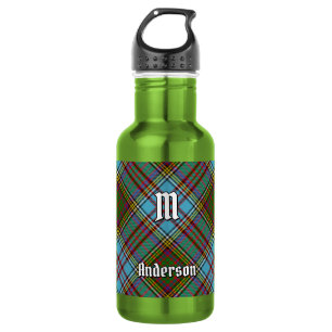 Clan Anderson Tartan Garrafa de Água de Aço Inoxid