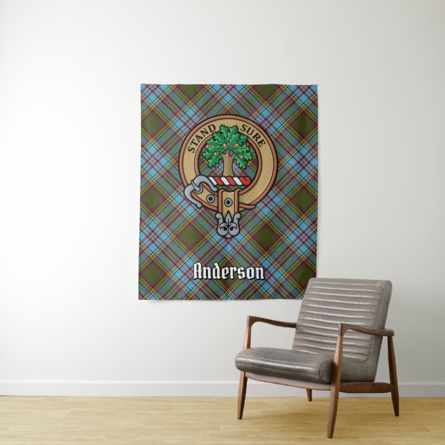 Clan Anderson Tartan Tapeçaria (In Situ)