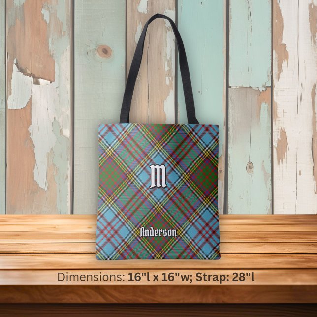 Clan Anderson Tartan Tote Bag (Criador carregado)