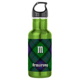 Clan Armstrong Tartan Garrafa de Água de Aço Inoxi
