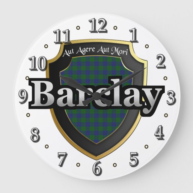 Clan Barclay Tartan - Relógio de Sonhos Escocês (Frente)