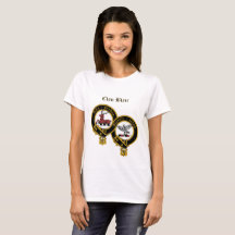 Clan Blair Crest com o nome T-Shirt feminina