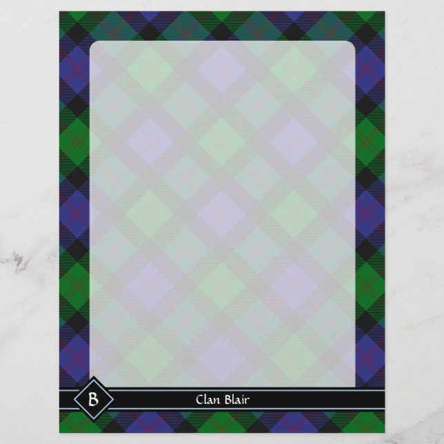 Clan Blair Tartan Flyer (Frente)