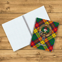 Clan Buchanan Crest sobre Tartan