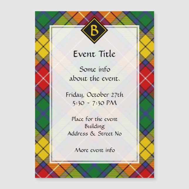 Clan Buchanan Tartan (Frente)