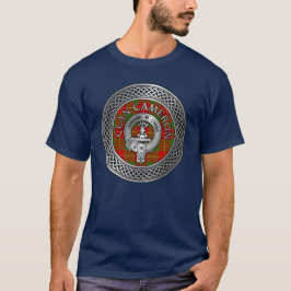Clan Cameron Crest & Tartan Knot T-Shirt