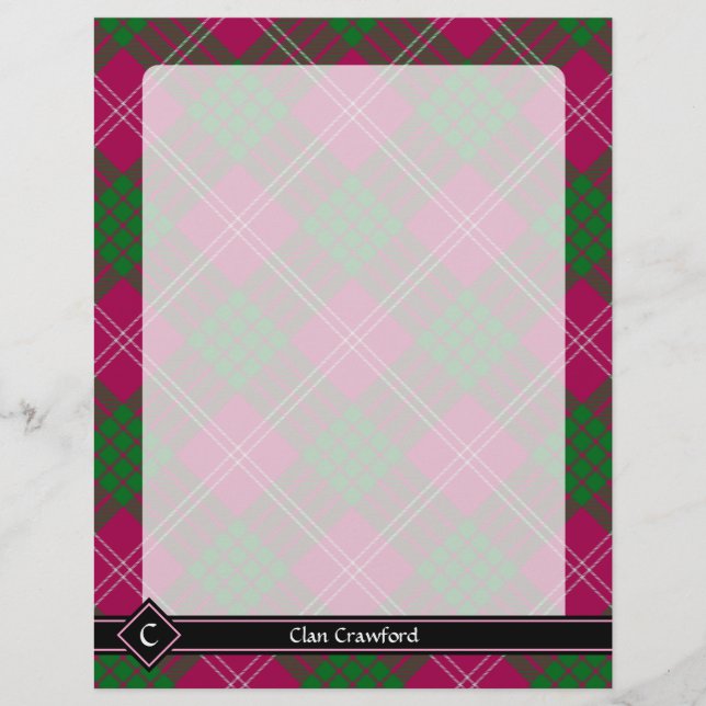Clan Crawford Tartan Flyer (Frente)