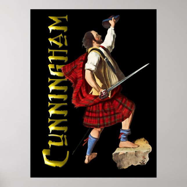 Clan Cunningham Scottish Highland Dream Poster (Frente)