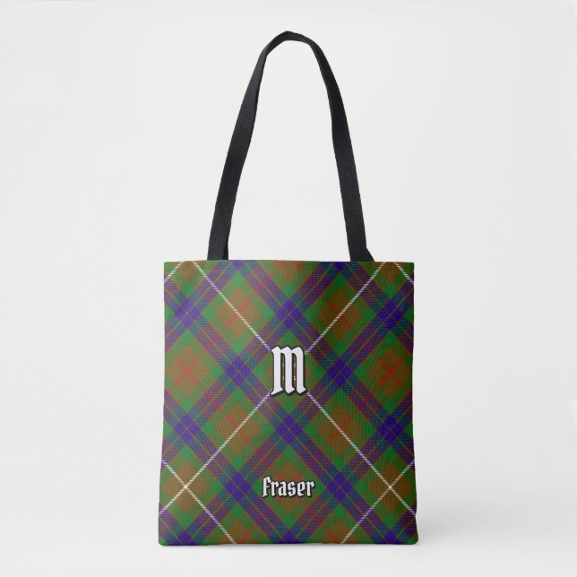 Clan Fraser caçando Tartan Tote Bag (Frente)
