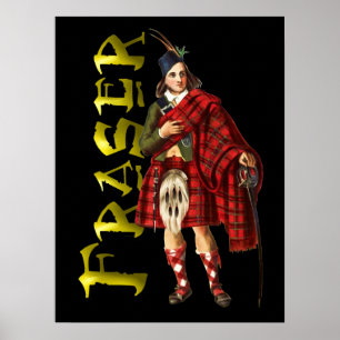 Clan Fraser Scottish Highland Dream Poster