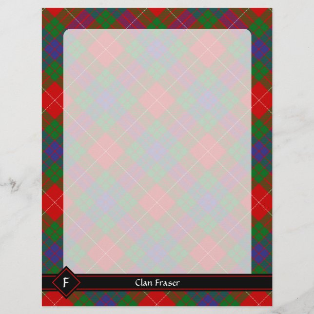 Clan Fraser Tartan Flyer (Frente)