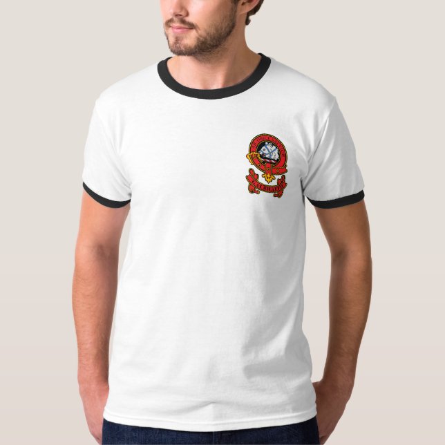 Clan Galbraith Mens T-shirts com Crest (Frente)