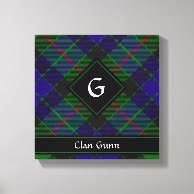 Clan Gunn Tartan Canvas Print (Frente)