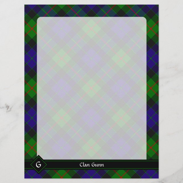 Clan Gunn Tartan Flyer (Frente)