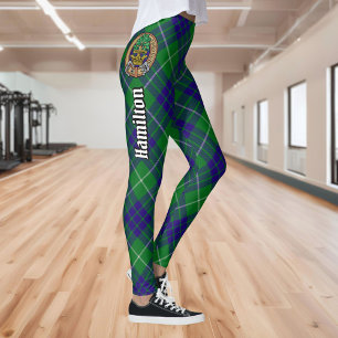 Clan Hamilton Caçando Leggings Tartan