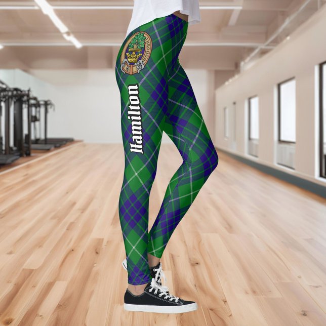 Clan Hamilton Caçando Leggings Tartan (Criador carregado)