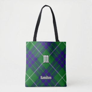 Clan Hamilton caçando Tartan Tote Bag
