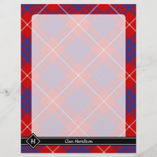 Clan Hamilton Red Tartan Flyer
