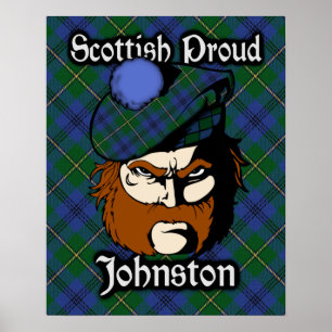 Clan Johnston Scottish Tartan Poster