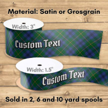 Clan Johnston Tartan Satin Ribbon