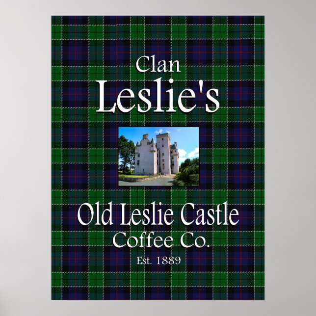 Clan Leslie Castle Coffee Co. Poster (Frente)