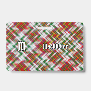 Clan MacAlister Vestir Crachá Tartan