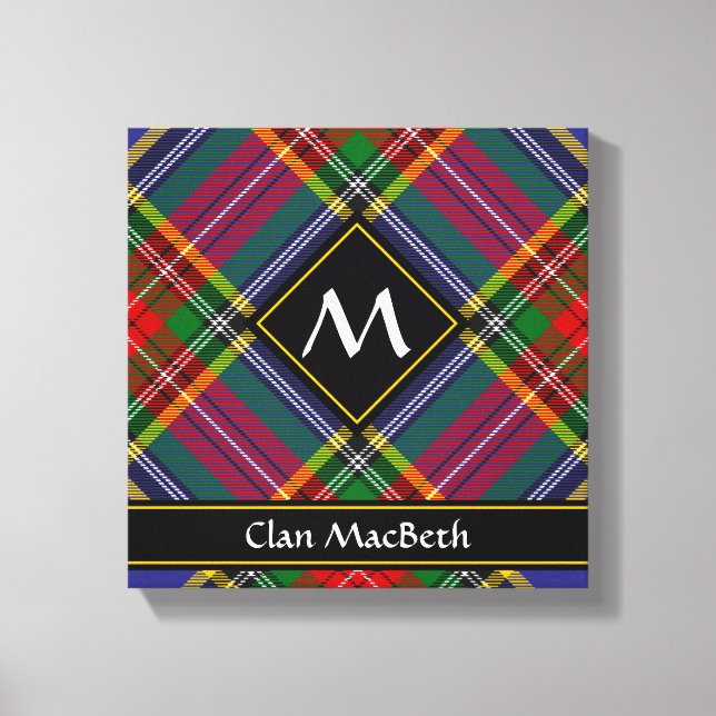 Clan MacBeth Tartan Canvas Print (Frente)