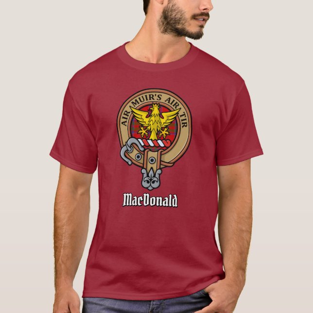 Clan MacDonald do Keppoch Crest T-Shirt (Frente)