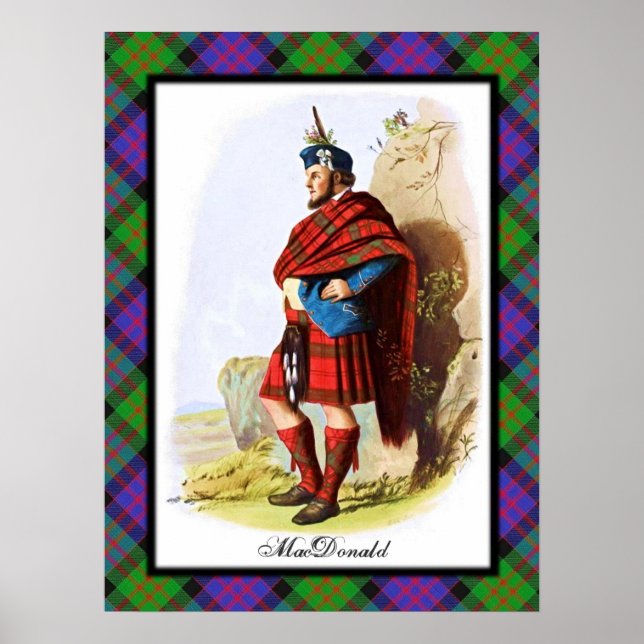 Clan MacDonald Scottish Dreams Poster (Frente)